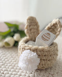 Bunny Basket by Sheepie Girl Knitted Items