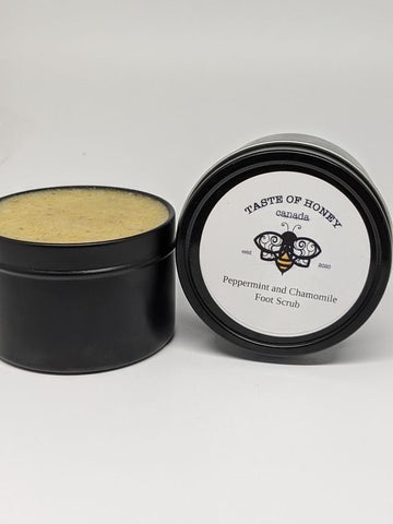 Taste of Honey Canada Peppermint and Chamomile Foot Scrub